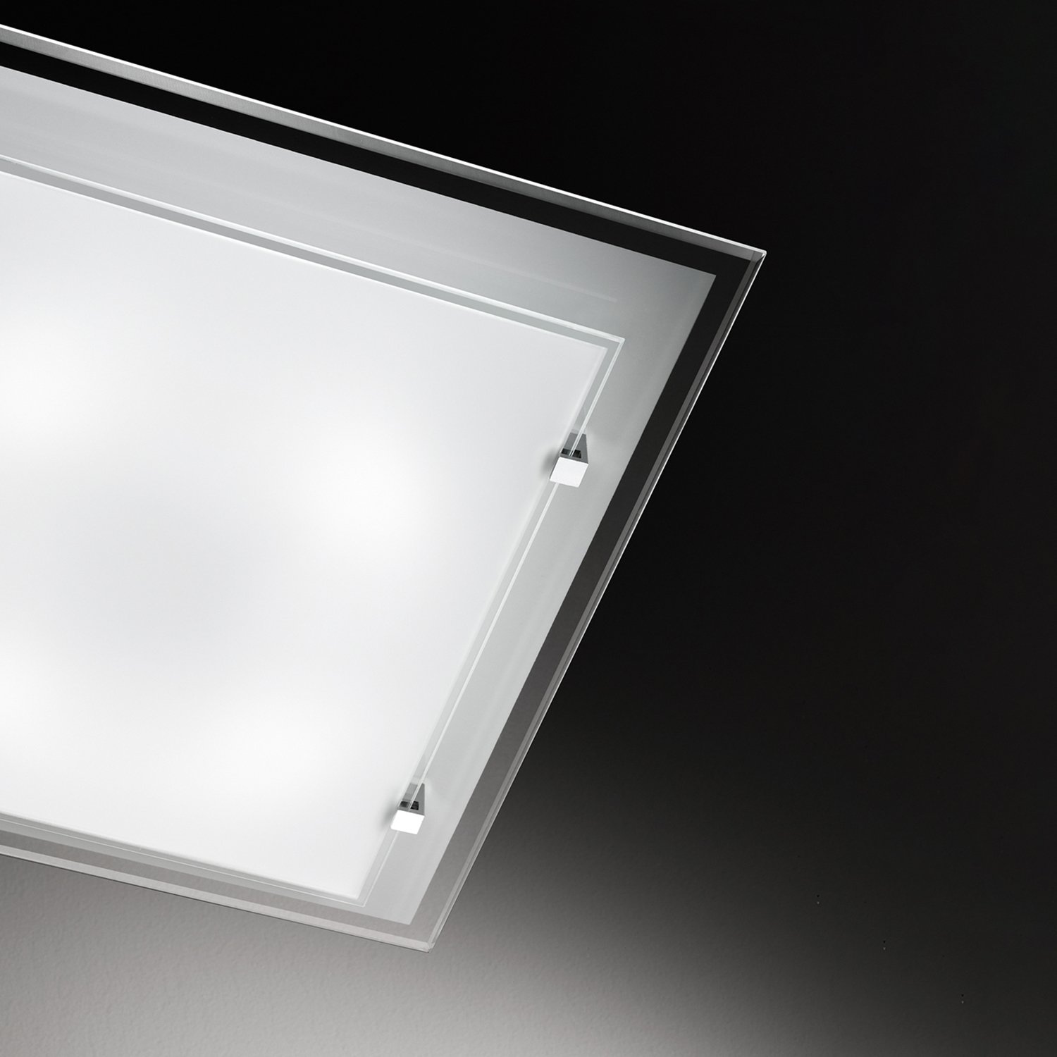 Plafoniera Moderna Plain Vetro Bianco Led 40W Dimmerabile Ip20 8394BCT