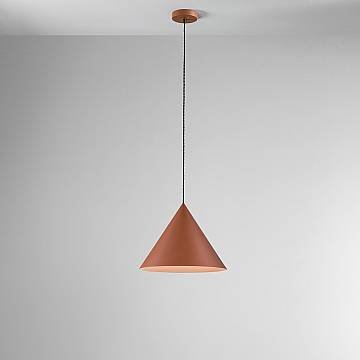 Sospensione Minimal Iconic Metallo Terracotta 1 Luce E27 Ip20 D40