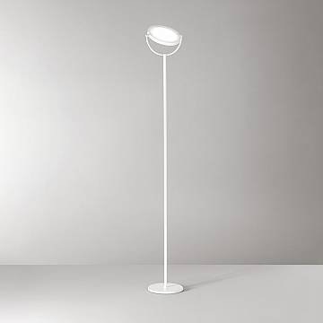 Piantana Moderna Plato Metallo Bianco Led 30W Dimmerabile Ip20