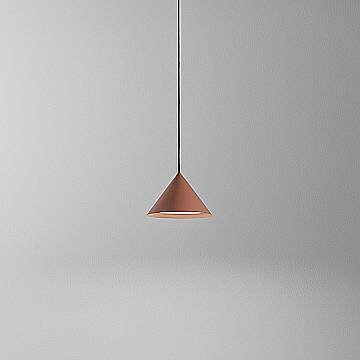 Sospensione Minimal Peak Metallo Terracotta Led 12W 3000K Ip20