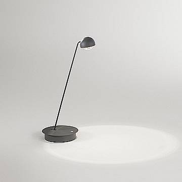 Lampada Da Tavolo Moderna Lyra Metallo Antracite Led 7W Dimmerabile Ip20