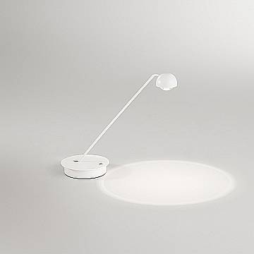 Lampada Da Tavolo Moderna Lyra Metallo Bianco Led 7W Dimmerabile Ip20