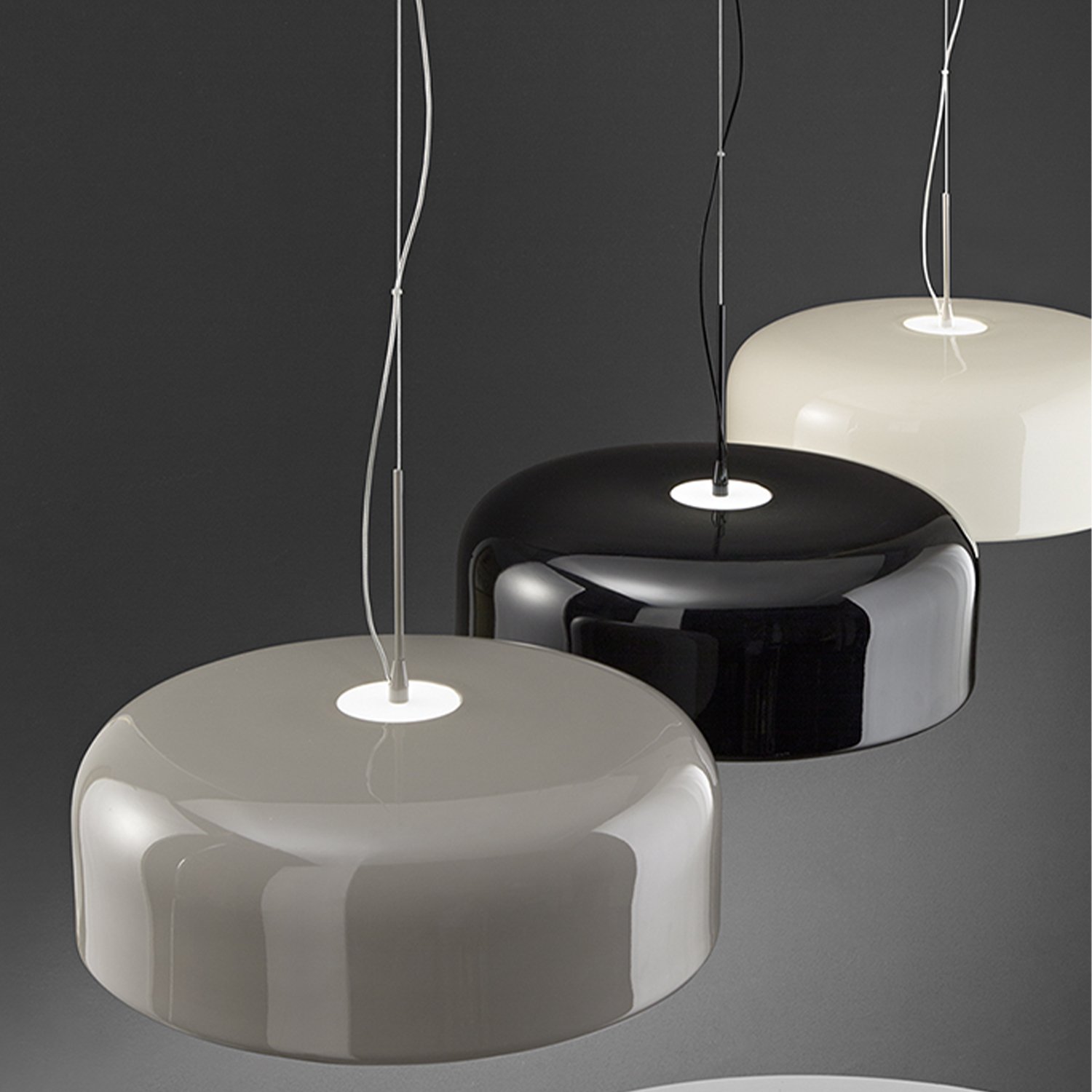 Sospensione Moderna Velia Metallo Grigio Led 20W Dimmerabile Ip20 8448TOCT