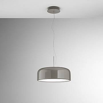 Sospensione Moderna Velia Metallo Grigio Led 40W Dimmerabile Ip20 Sospensione Moderna Velia Metallo Grigio Led 40W Dimmerabile Ip20
