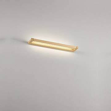 Applique Moderna Slim Metallo Oro Led 12W Dimmerabile Ip20