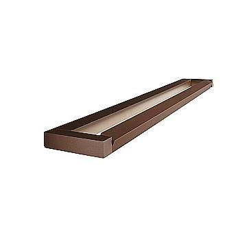 Applique Moderna Slim Metallo Marrone Led 18W Dimmerabile Ip20