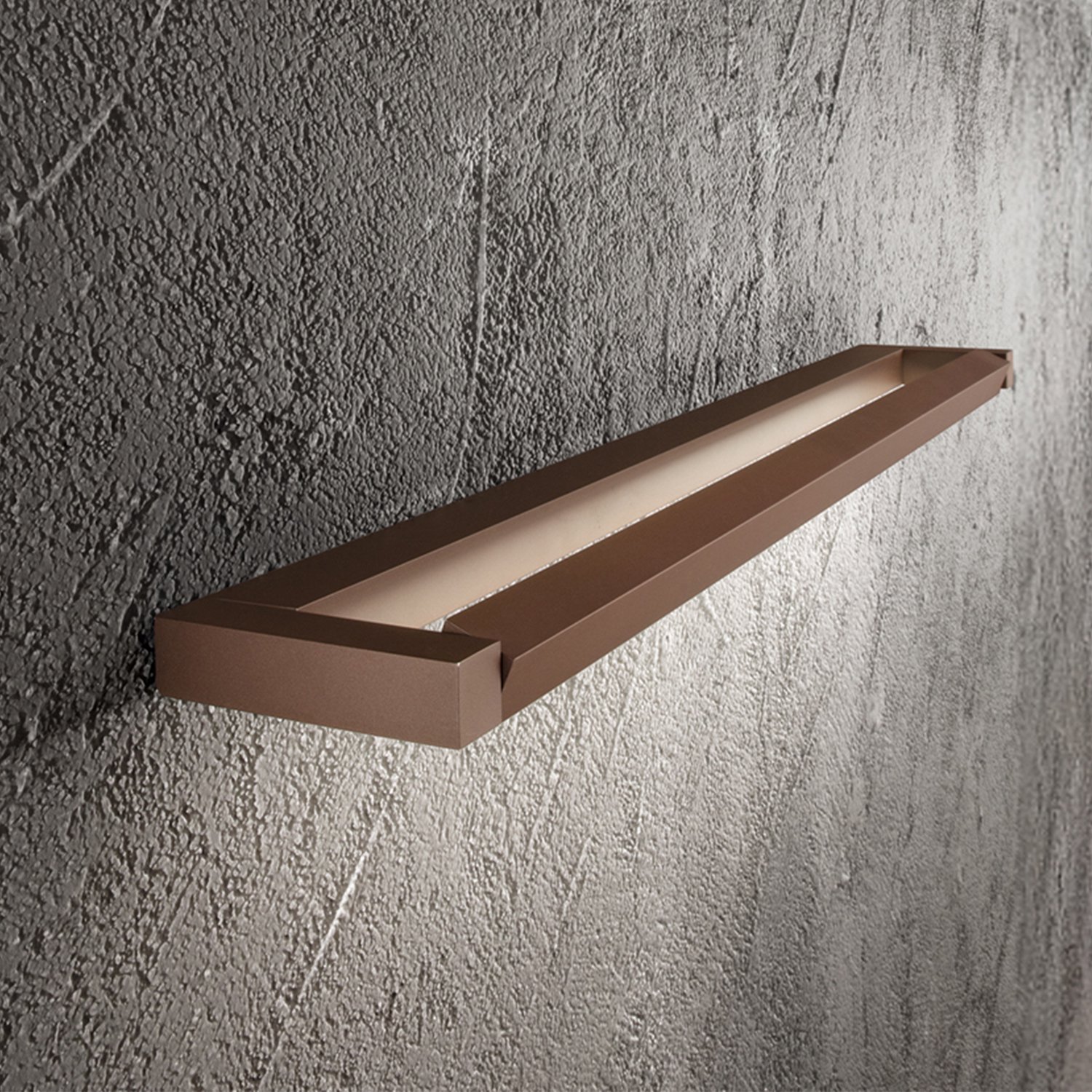 Applique Moderna Slim Metallo Marrone Led 18W Dimmerabile Ip20 8452MMCT