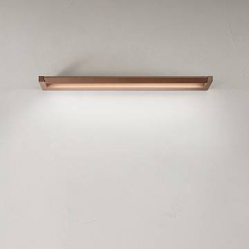 Applique Moderna Slim Metallo Marrone Led 24W Dimmerabile Ip20