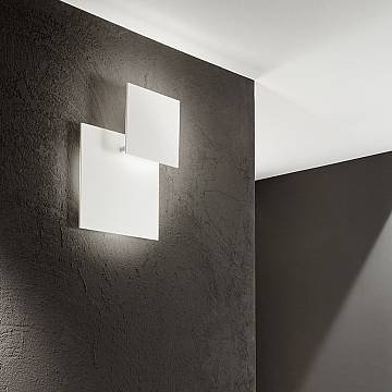 Applique Moderna Post Metallo Bianco Led 48W 3000K Ip20 Applique Moderna Post Metallo Bianco Led 48W 3000K Ip20