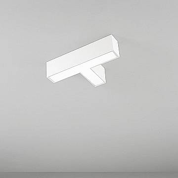 Plafoniera Moderna Grid Giunto T Alluminio Bianco Led 12W Dimmerabile Ip20