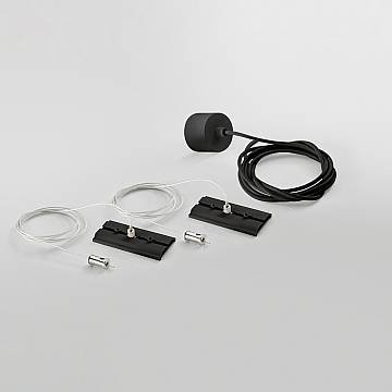 Kit Sospensione Grid Nero 200Cm