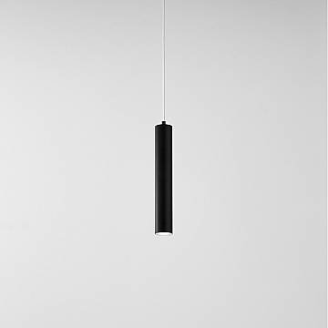 Sospensione Minimal Shot Metallo Nero 1 Luce Gu10 Ip20