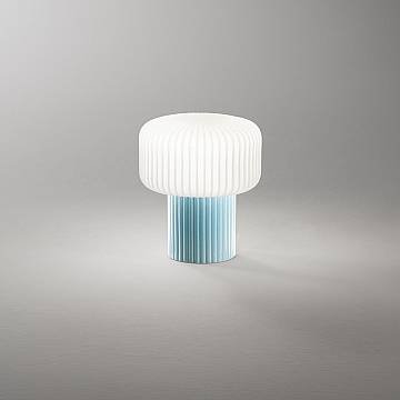 Lumetto Moderno Otty Ceramica Azzurro Vetro 1 Luce G9 Ip20 Lumetto Moderno Otty Ceramica Azzurro Vetro 1 Luce G9 Ip20