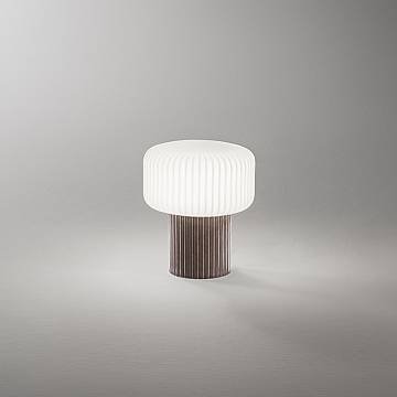 Lumetto Moderno Otty Ceramica Marrone Scuro Vetro 1 Luce G9 Ip20 Lumetto Moderno Otty Ceramica Marrone Scuro Vetro 1 Luce G9 Ip20
