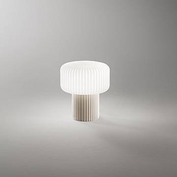 Lumetto Moderno Otty Ceramica Grigio Chiaro Vetro 1 Luce G9 Ip20 Lumetto Moderno Otty Ceramica Grigio Chiaro Vetro 1 Luce G9 Ip20