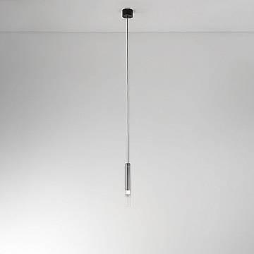 Sospensione Moderna Poule Metallo Vetro Fumè Led 8W Dimmetabile Ip20