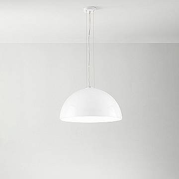 Sospensione Contemporanea Bell Metallo Bianco Vetro 1 Luce E27 Sospensione Contemporanea Bell Metallo Bianco Vetro 1 Luce E27