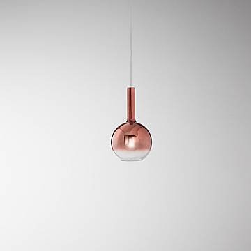 Sospensione Contemporanea Lollipop Vetro Rame 1 Luce E27 Ip20 D20 Sospensione Contemporanea Lollipop Vetro Rame 1 Luce E27 Ip20 D20