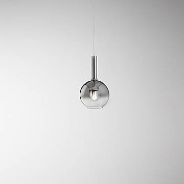 Sospensione Contemporanea Lollipop Vetro Fumè 1 Luce E27 Ip20 D20 Sospensione Contemporanea Lollipop Vetro Fumè 1 Luce E27 Ip20 D20