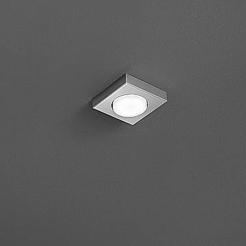Plafoniera Moderna Bottone Metallo Alluminio Opaco 1 Luce Gx53 Ip20