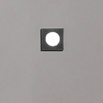 Plafoniera Moderna Bottone Metallo Nero Opaco 1 Luce Gx53 Ip20