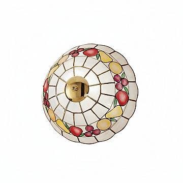Plafoniera Tiffany Madreperla Madreperla Multicolor 1 Luce E27 Plafoniera Tiffany Madreperla Madreperla Multicolor 1 Luce E27