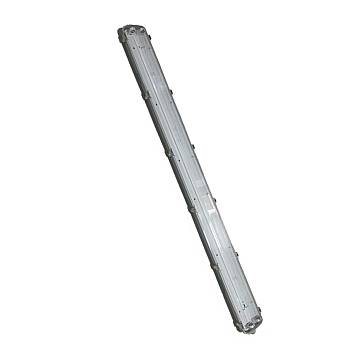 Plafoniera Esterno Contemporanea Yara Pc Grigio 2 T8-Led 24Wip65