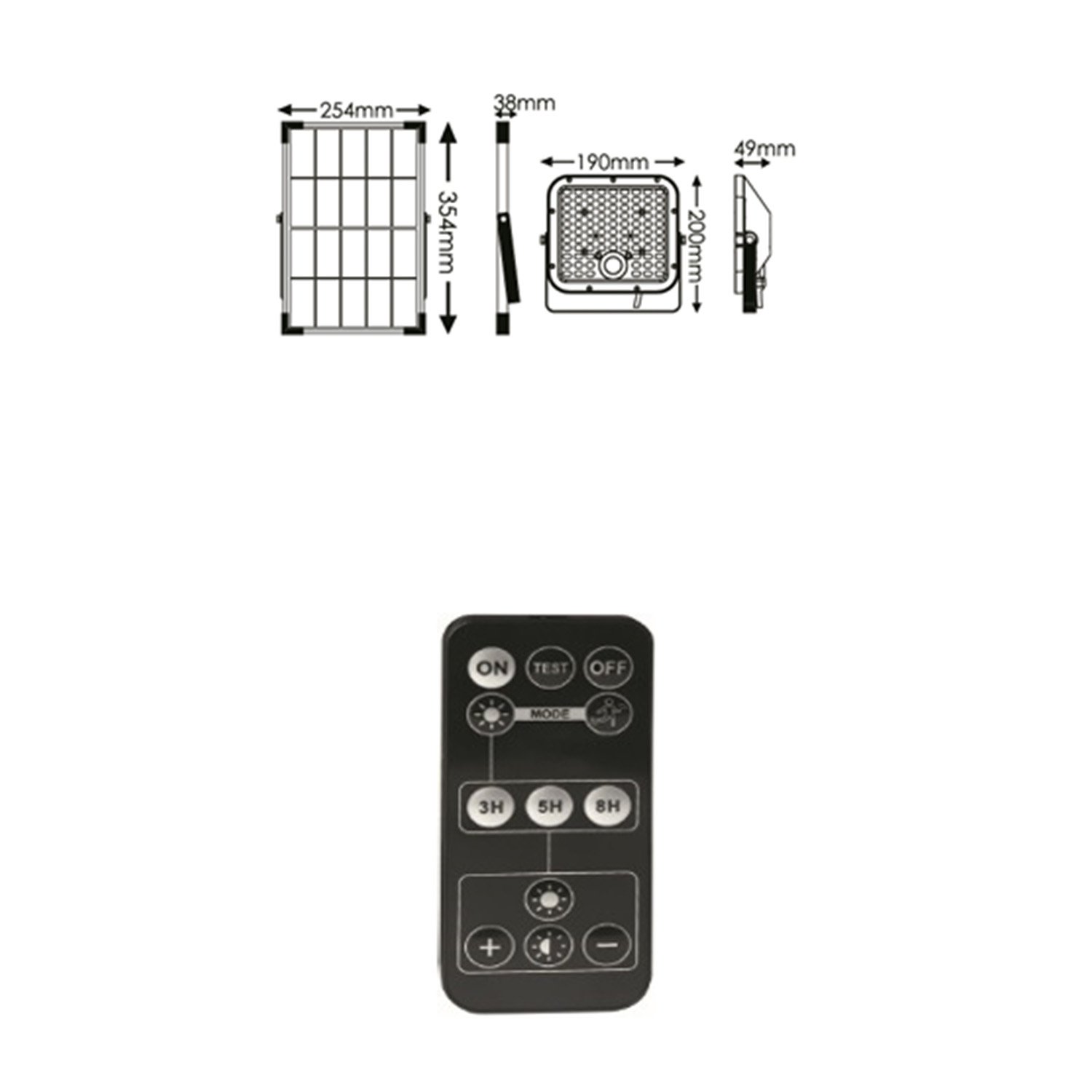 Faro Esterno Moderno Weston Pc Nero Led Integrato 30W 6000K Ip65 RL122FPNE30