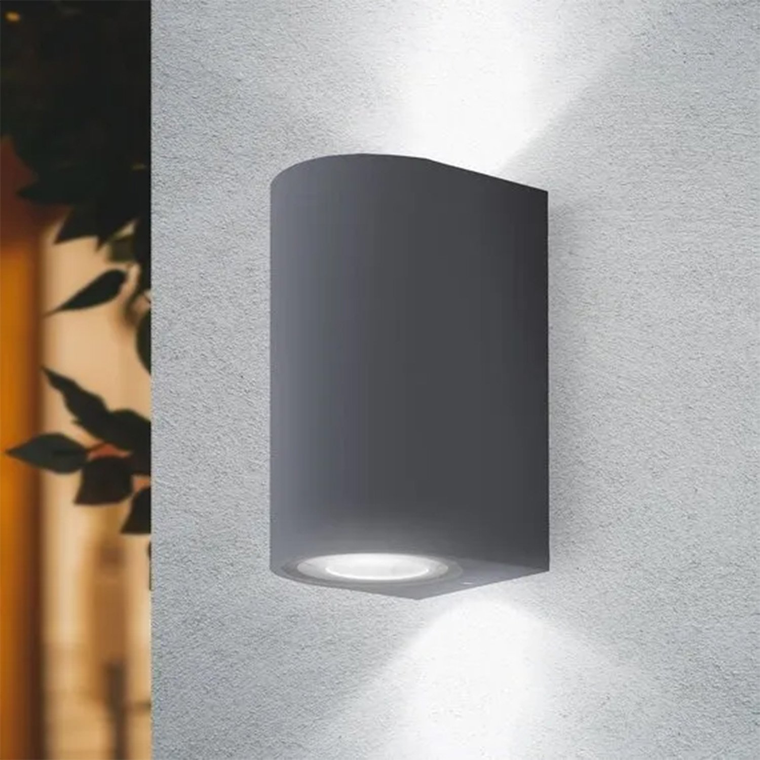 Applique Esterno Moderna Harper Alluminio Nero 2 Luci Gu10 Ip54 RL107AP2NE