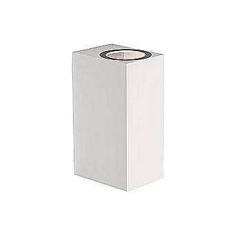 Applique Esterno Moderna Isla Alluminio Bianco 2 Luci Gu10 Ip54