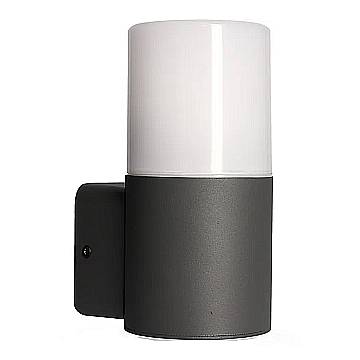 Applique Esterno Moderna Aiden Alluminio Nero Bianco 1 Luce E27 Ip44