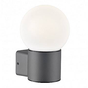 Applique Esterno Moderna Brooklyn Alluminio Nero Bianco 1 Luce E27 Ip44