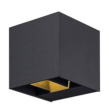 Applique Esterno Moderna Grayson Alluminio Nero 1 Luce G9 Ip54