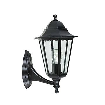 Applique Esterno Sawyer Alluminio Nero Su 1 Luce E27 Ip44