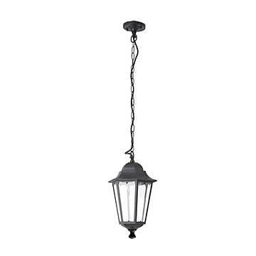 Sospensione Esterno Sawyer Alluminio Nero 1 Luce E27 Ip44 Sospensione Esterno Sawyer Alluminio Nero 1 Luce E27 Ip44