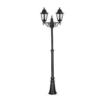 Palo Esterno Sawyer Alluminio Nero 2 Luci E27 Ip44 Palo Esterno Sawyer Alluminio Nero 2 Luci E27 Ip44