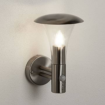 Applique Contemporanea Filo Acciaio Cromo 1 Luce E27 Applique Contemporanea Filo Acciaio Cromo 1 Luce E27