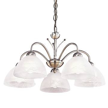 Lampadario Contemporaneo Milanese Acciaio Adjustable Vetro 5 Luci E14 Lampadario Contemporaneo Milanese Acciaio Adjustable Vetro 5 Luci E14