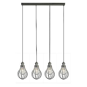 Lampadario Contemporaneo Balloon Acciaio Argento 4 Luci E27 Lampadario Contemporaneo Balloon Acciaio Argento 4 Luci E27