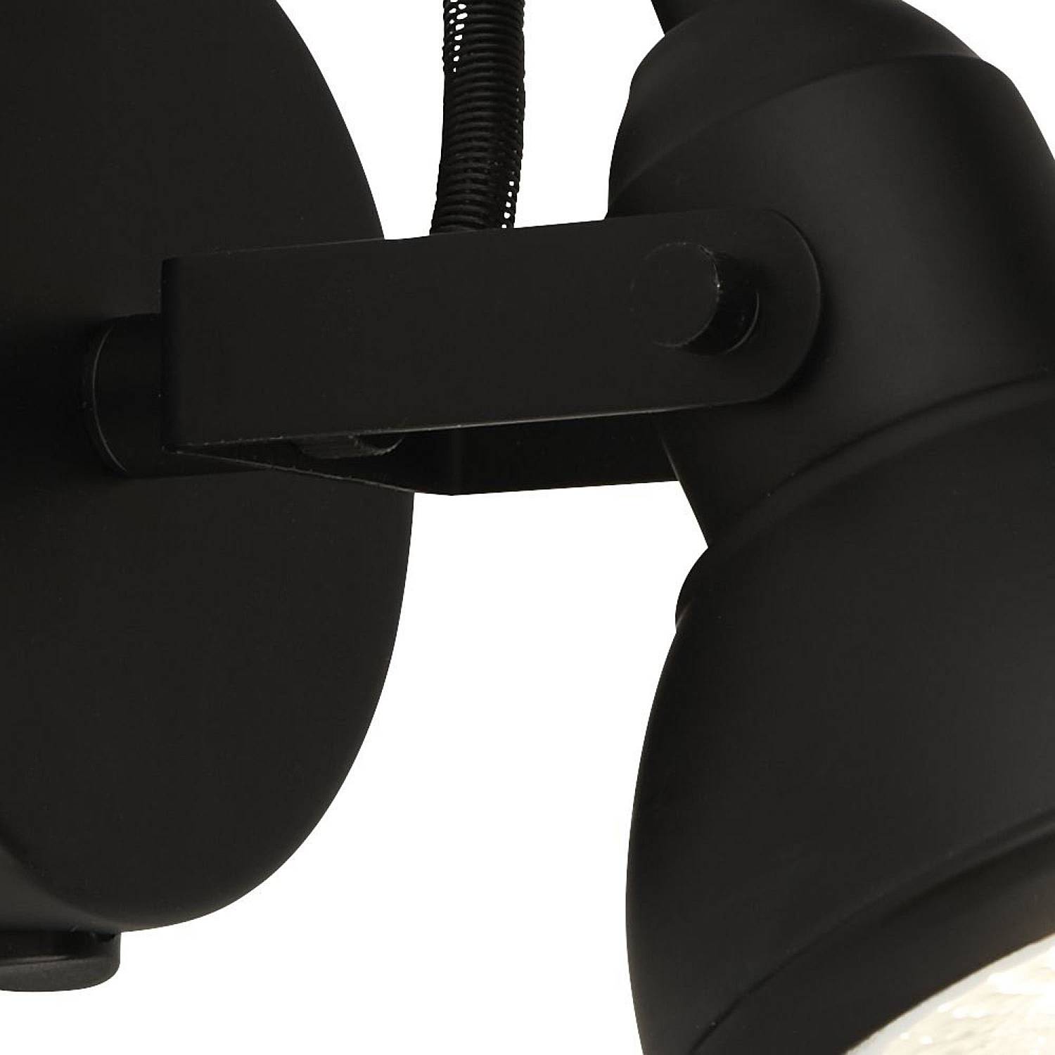 Applique Contemporanea Focus Spotlight Acciaio Bianco Nero 1 Luce Gu10 1541BK