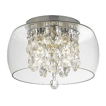Plafoniera Classica Curva Acciaio Cromo Vetro Trasparente 1 Luce G9 Plafoniera Classica Curva Acciaio Cromo Vetro Trasparente 1 Luce G9