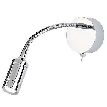 Applique Contemporanea Flexy Acciaio Cromo Led 0,75W 3000K Applique Contemporanea Flexy Acciaio Cromo Led 0,75W 3000K