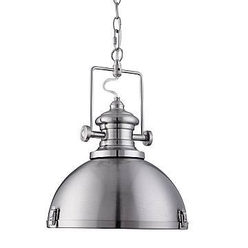 Sospensione Contemporanea Louisiana Acciaio Argento Policarbonato 1 Luce E27 Sospensione Contemporanea Louisiana Acciaio Argento Policarbonato 1 Luce E27