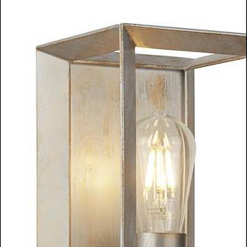 Applique Contemporanea Heaton Acciaio Argento Oro 1 Luce E27 Applique Contemporanea Heaton Acciaio Argento Oro 1 Luce E27