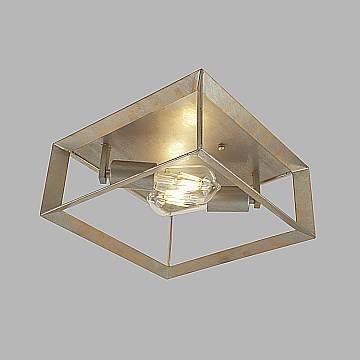 Plafoniera Contemporanea Heaton Ferro Argento Oro 2 Luci E27 Plafoniera Contemporanea Heaton Ferro Argento Oro 2 Luci E27