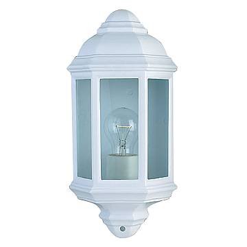 Applique Vintage-Decò Maine Alluminio Bianco Vetro 1 Luce E27 Applique Vintage-Decò Maine Alluminio Bianco Vetro 1 Luce E27