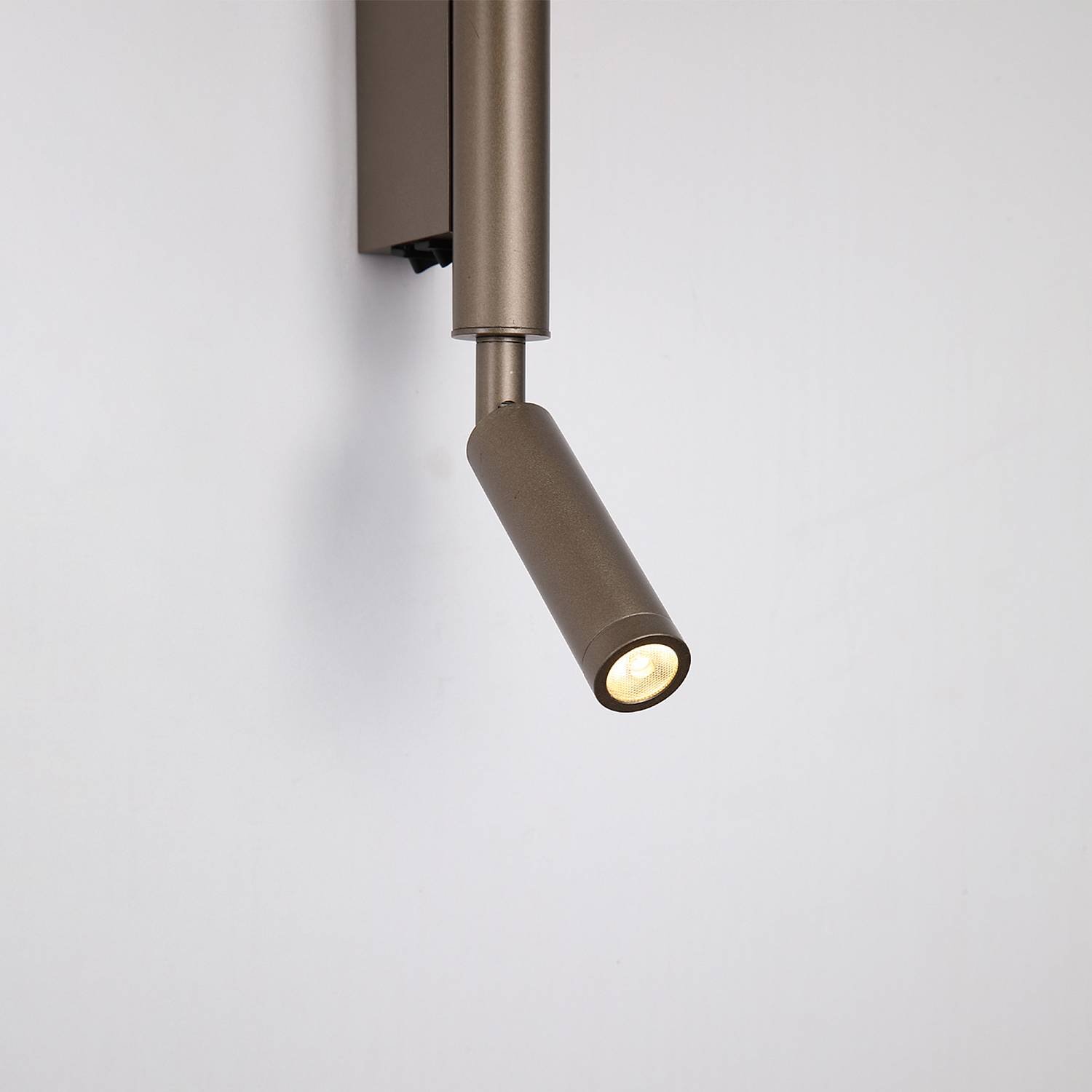 Applique Moderna Architect Metallo Bianco Marrone Acrilico Led 8W 3000K 28127LT