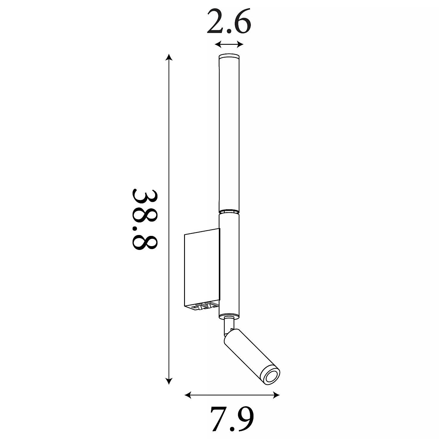 Applique Moderna Architect Metallo Bianco Marrone Acrilico Led 8W 3000K 28127LT
