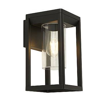 Applique Contemporanea Atlanta Alluminio Nero Policarbonato 1 Luce E27 Applique Contemporanea Atlanta Alluminio Nero Policarbonato 1 Luce E27