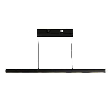 Lampadario Moderno Layla Acciaio Nero Alluminio Led 28,67W 2700-3000-4000K